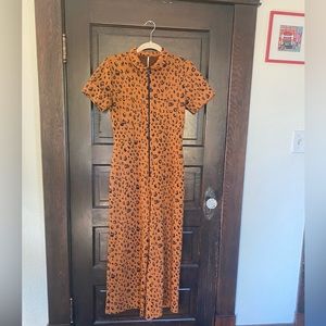 Free People Ellie Jumpsuit Cheetah Print
